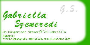 gabriella szemeredi business card